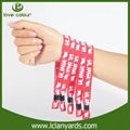 One Time Use Wristbands Polyester Custom Cloth Woven Wristband 2