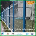 Welded wire mesh fence with peach post 2