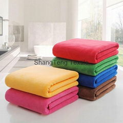 Popular Quick drying bath towels for wholesales pink color