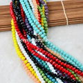 Glass beads manufacture faceted rondelle glass beads  2