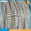 Rhinestone trimming ss8 AB  rhinestone plastic banding 10 yards rhinestone chain 3