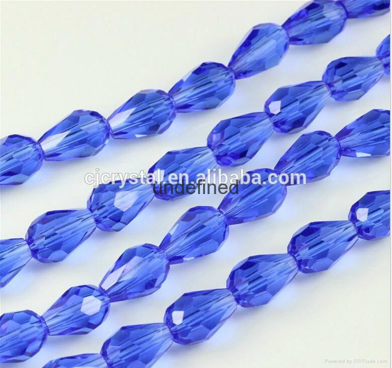 jewelry beads crystal beads faceted glass drop beads  2