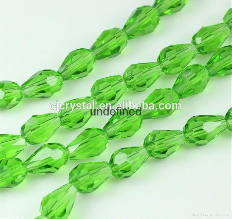 jewelry beads crystal beads faceted glass drop beads  3