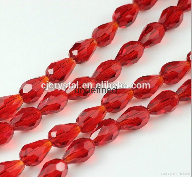 jewelry beads crystal beads faceted glass drop beads  4