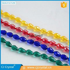 jewelry beads crystal beads faceted glass drop beads 
