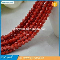  Lampwork Glass Loose Beads High Quality 4mm Bicone Crystal Beads