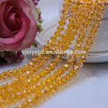 China TOP Manufacture Faceted AB Rondelle crystal beads 6mm 8mm 3