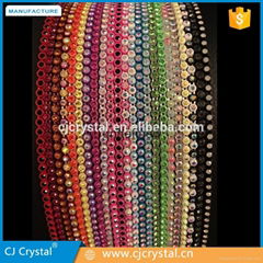 Rhinestone banding trim ss6 AB rhinestone banding for the clothes