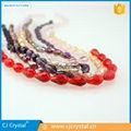 Wholesale Faceted teardrop glass beads for jewelry findings