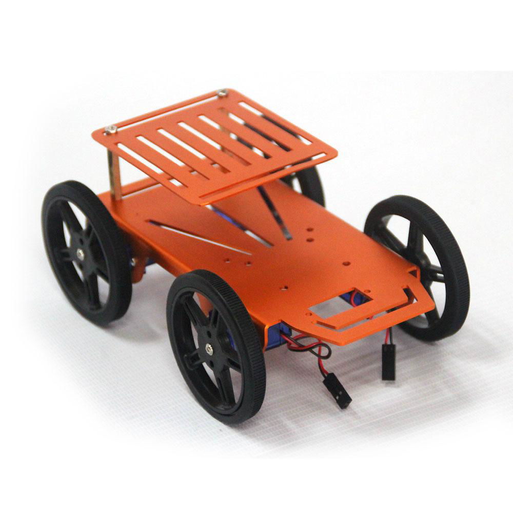 4WD Educational Aluminum Metal Robot Car Chassis 2
