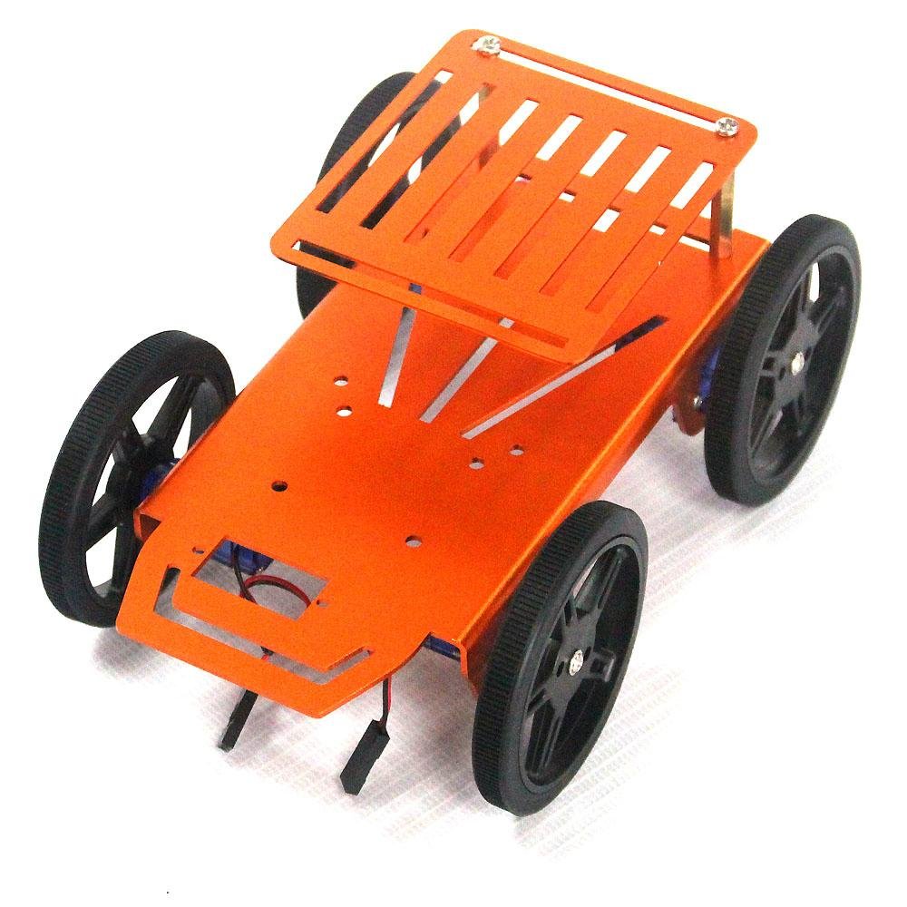 4WD Educational Aluminum Metal Robot Car Chassis 5