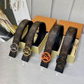 LOUIS VUITTON newest fashion high quality first layer cowhide original lv belts