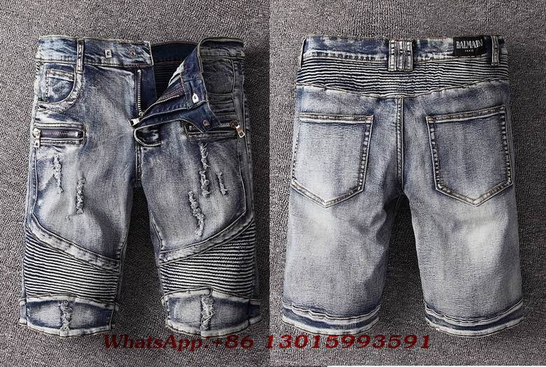 Balmain Jean Pants Short Balmain jeans man pant wash skinny jean pants 4