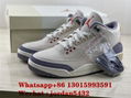      Air Jordan 3 "Muslin" AJ3 Grey Canvas Basketball Shoes DH7139-100