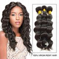 Premium Quality Virgin Remy Brazilian Hair Bundles Loose Wavy3 bundles  