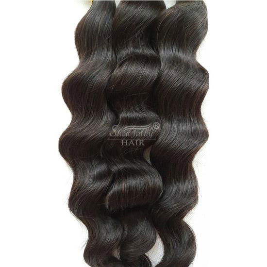 Premium Quality Virgin Remy Brazilian Hair Bundles Loose Wavy3 bundles   4