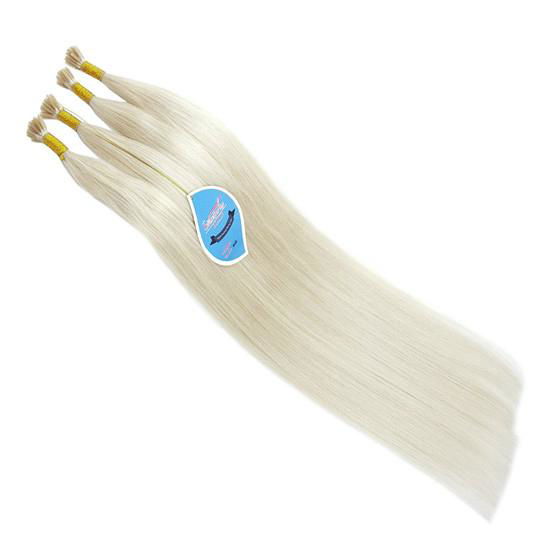 Straight 24 Inch Fusion Keratin Stick I Tip Hair Extensions 150 strands 0.8g  3