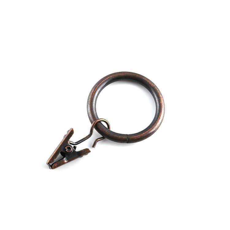 Metal curtain ring with clip 3