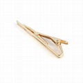 Made of brass shinny skinny men tie clip tie bar for daily wearing 1