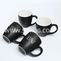 Customized color 300ml porcelain ceramic mugs cups custom printing with cheap pr 4