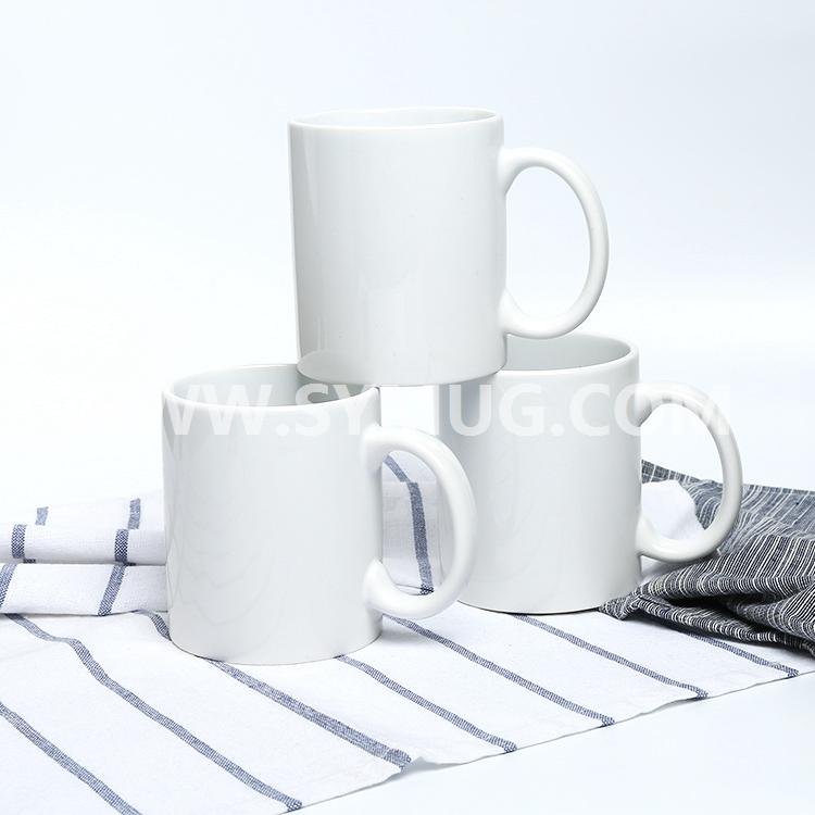 Manufacture direct wholesale top grade classic 11 oz white sublimation mugs