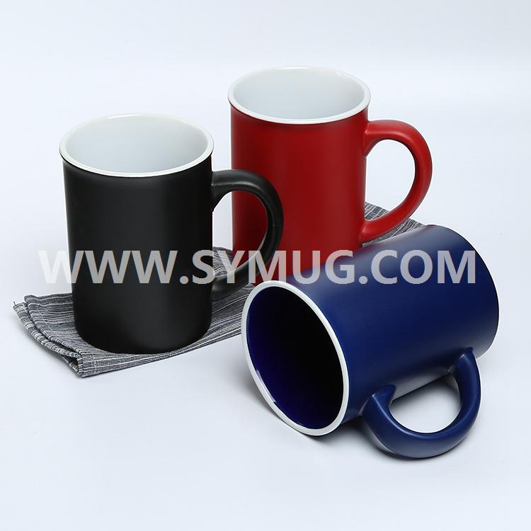 25 oz two-tone ceramic mug with big handle 2