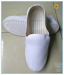 white canvas upper PVC outsole laboratory shoes 