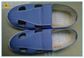 blue canvas upper PU outsole anti-static cleanroom shoes  1