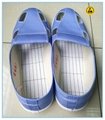 blue canvas upper PU outsole anti-static cleanroom shoes  2