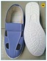 blue canvas upper PU outsole anti-static cleanroom shoes  3