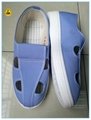 blue canvas upper PU outsole anti-static cleanroom shoes  4
