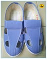 blue canvas upper PU outsole anti-static cleanroom shoes  5