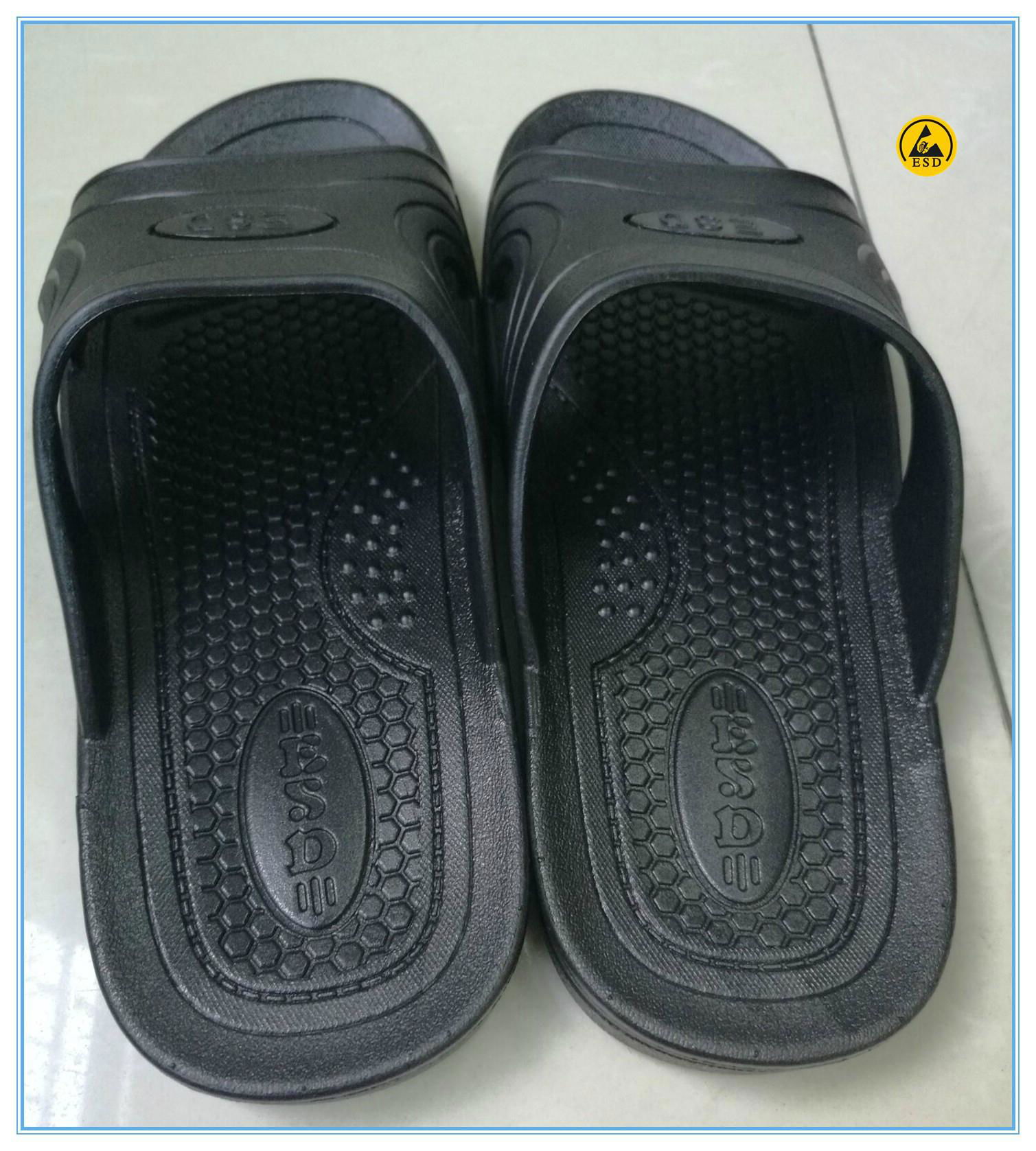 black color SPU(PVC foamed) lab slippers 2