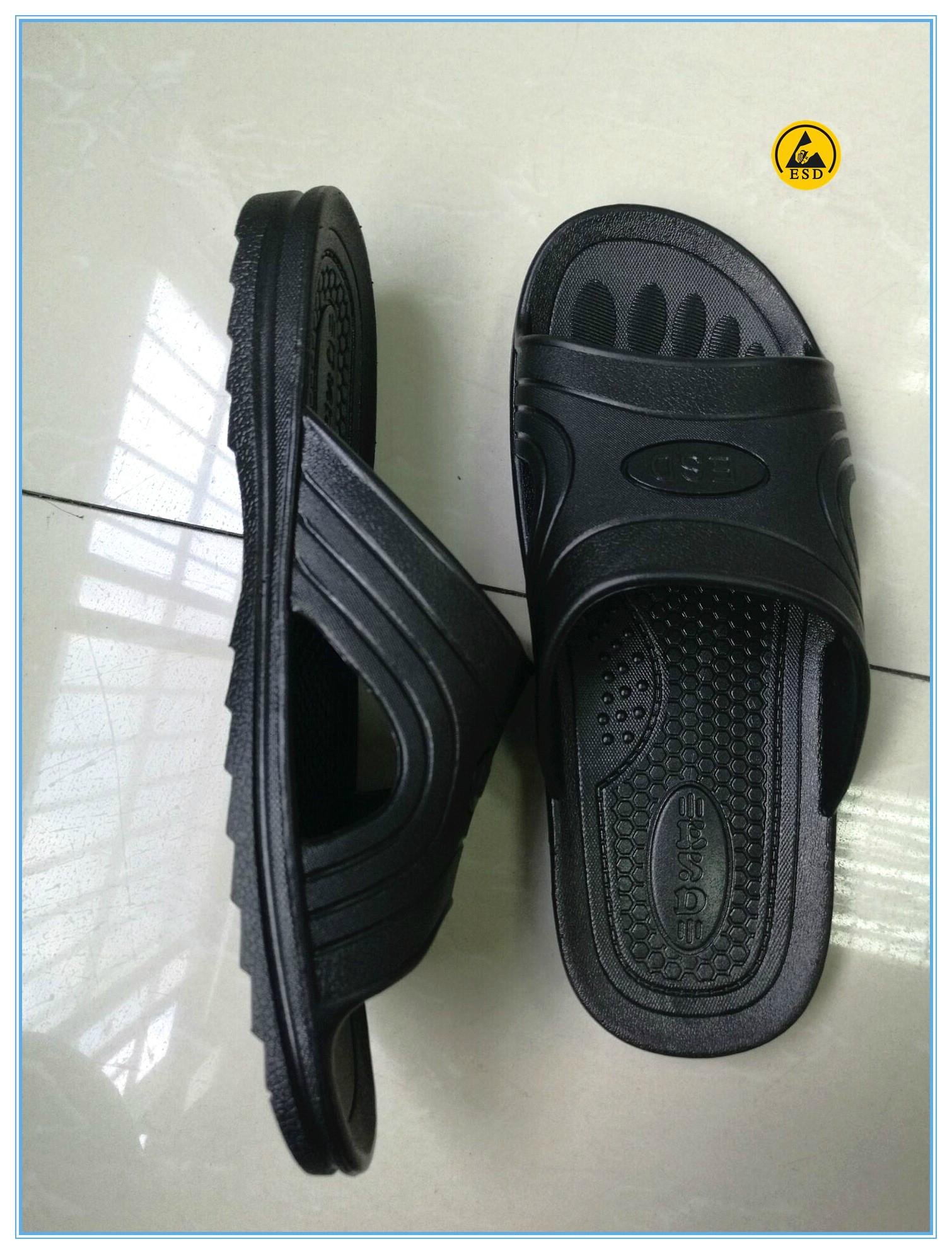black color SPU(PVC foamed) lab slippers 3