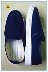blue color canvas upper PVC outsole esd shoes 
