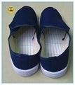 blue color canvas upper PVC outsole esd shoes  3