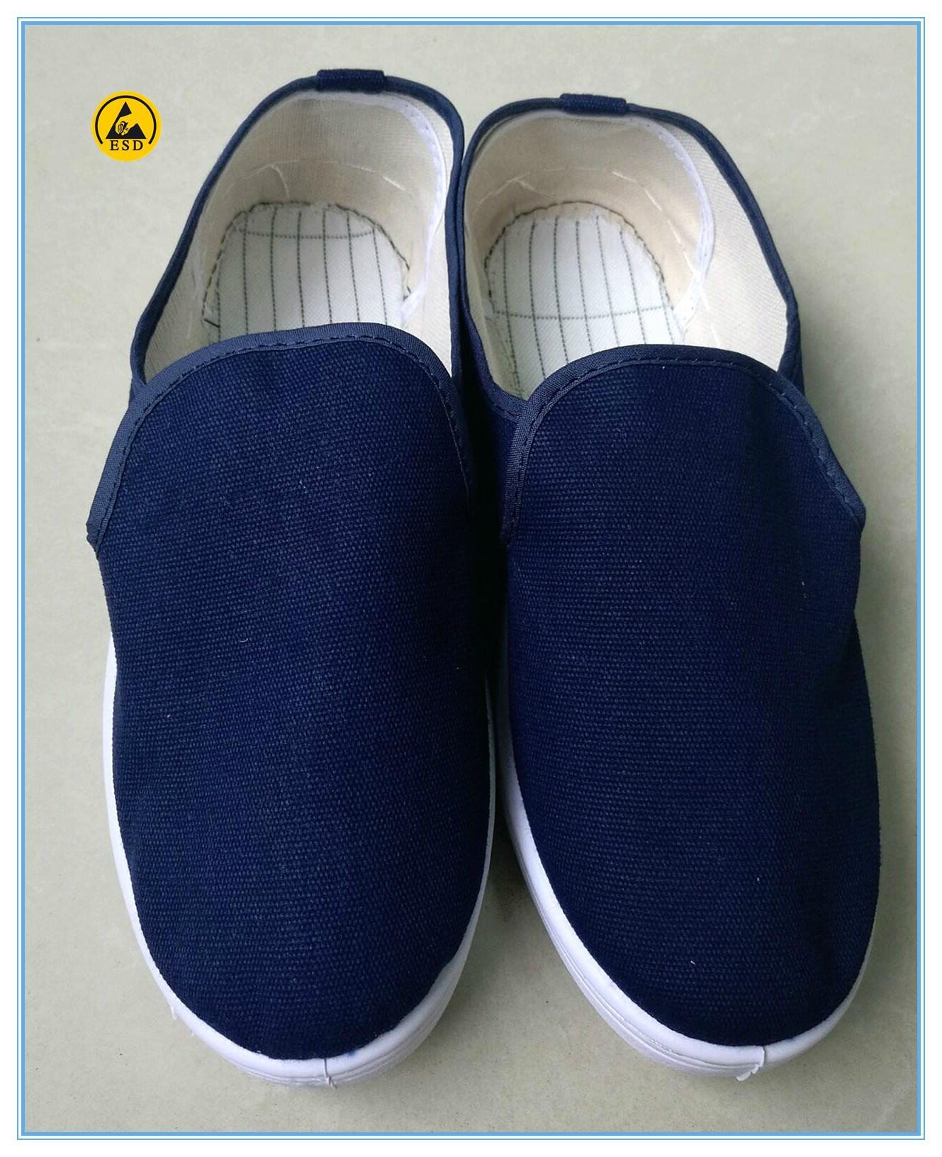 blue color canvas upper PVC outsole esd shoes  4