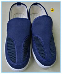 blue canvas upper pvc outsole esd canvas shoes 