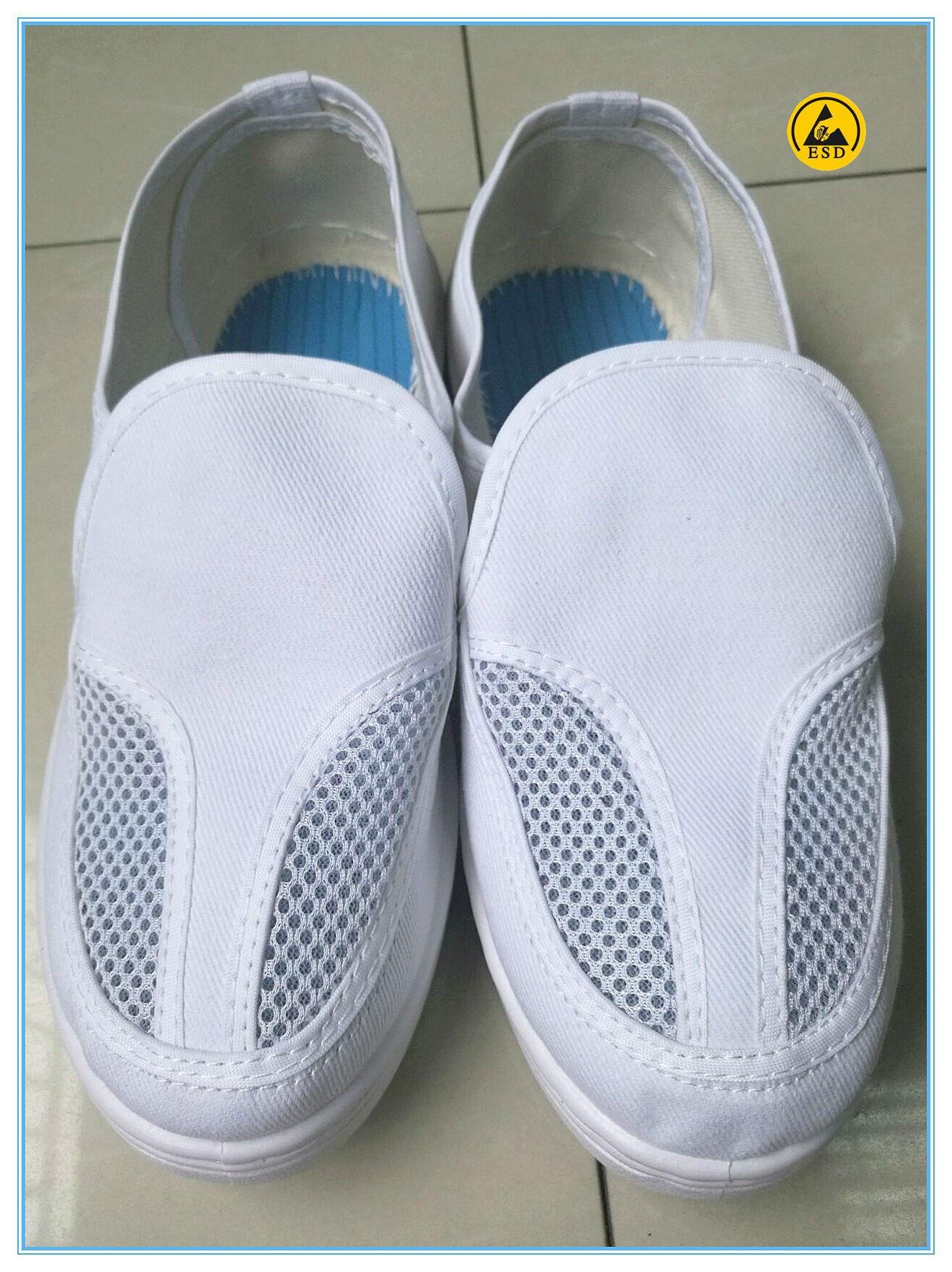 white canvas upper pvc outsole anti static shoes 