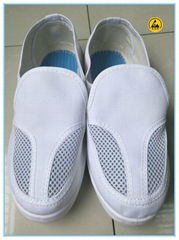 white canvas upper pvc outsole anti static shoes 