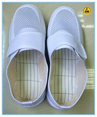 white color pvc leather upper SPU outsole electrical shock proof shoes