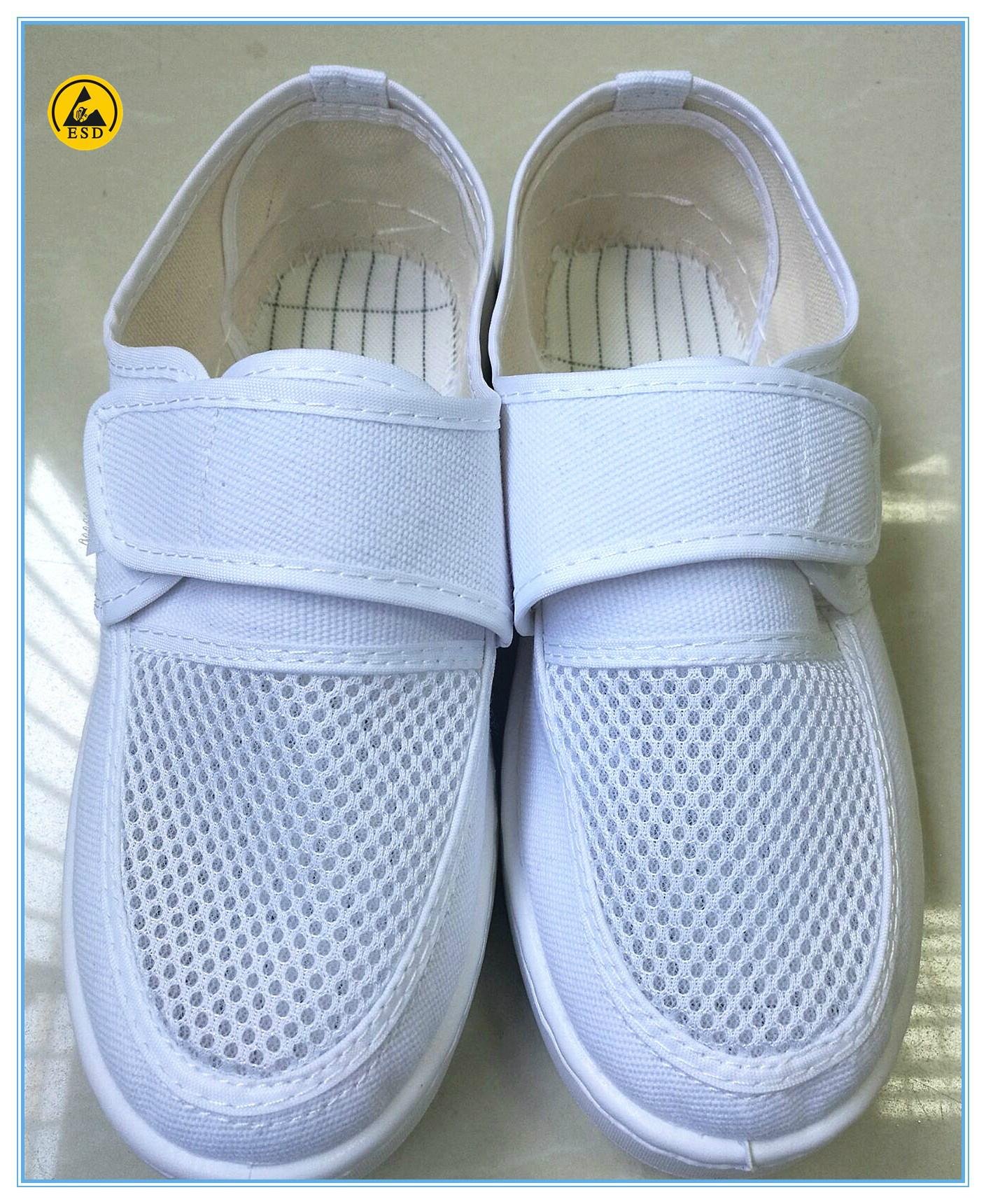white color pvc leather upper SPU outsole electrical shock proof shoes 3