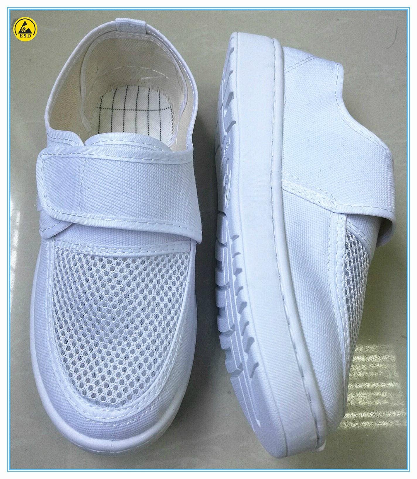 white color pvc leather upper SPU outsole electrical shock proof shoes 4