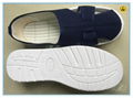 blue canvas upper SPU(PVC foamed) outsole cleanroom work shoes 4