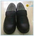 Good quality black color microfiber leather upper PU outsole lab safety shoes 