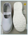 white color microfiber leather upper PU electircal insulation safety  shoes 3