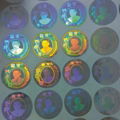 3D hologram laser stickers 3