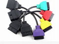 For Fiat Ecu Scan Adaptors Obd Diagnostic Cable Five Colors