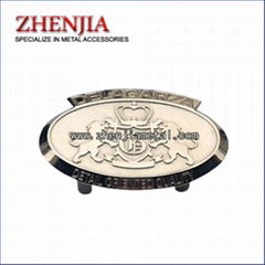 metal logo plate for handbags