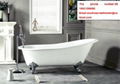  high quality bathroom cheap CE&CUPC freestanding tub with four legs 2